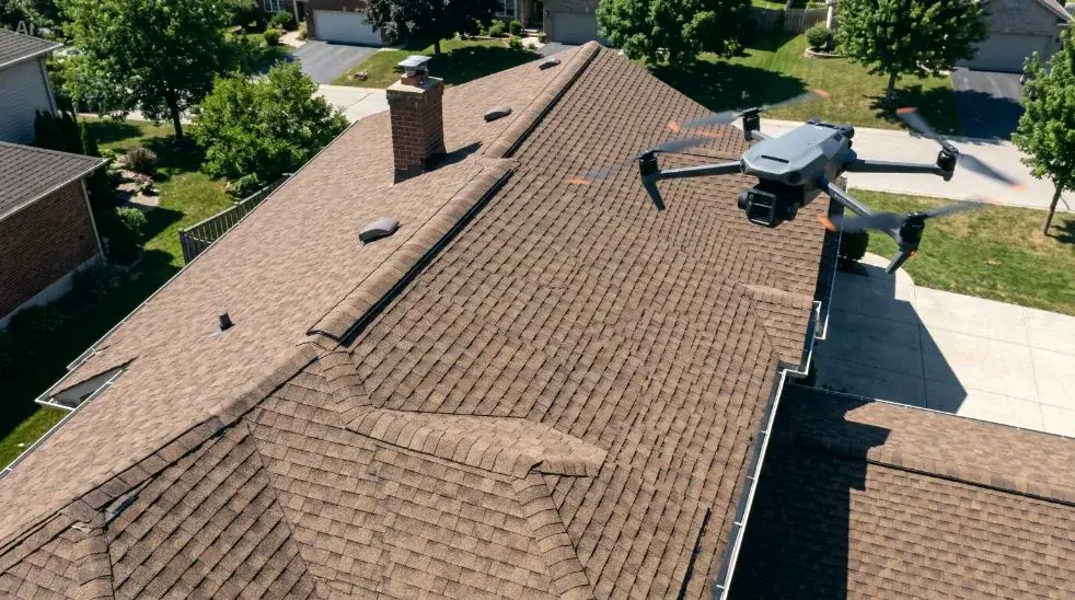 Roof measurement report with facet dimensions